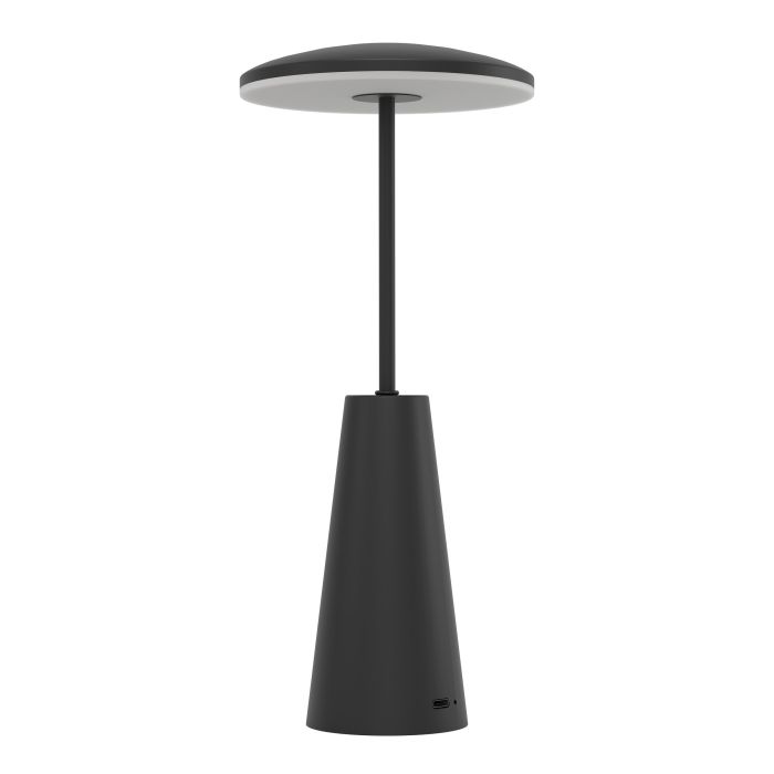 Piccola 28cm Negro portátil De Eglo - Piccola es una fuente de iluminación flexible y elegante que es igualmente adecuada para el hogar y para llevarla de viaje.