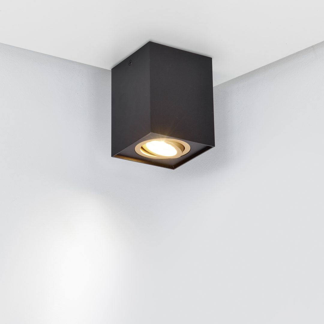 Biscuit Negro foco de techo De Trio Lighting - 