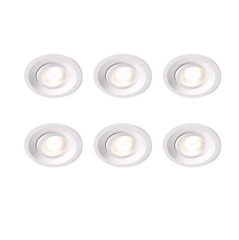 Downlight DWN-02 6P Blanco De Plejd - La DWN-02 tiene una temperatura de color ajustable y puede configurarse a una temperatura fija o atenuarse a blanco c&aacute;lido.