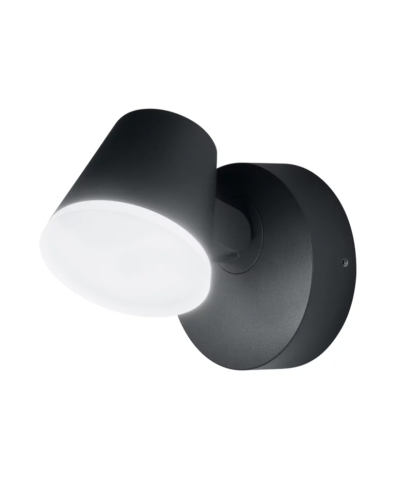 Midi Spot I Gris oscuro lámpara de exterior De Osram - Med en rotationsvinkel p&aring; 320&deg; kan den justeras f&ouml;r att rikta ljuset d&auml;r det beh&ouml;vs, vilket g&ouml;r den perfekt f&ouml;r att belysa specifika omr&aring;den eller skapa en atmosf&auml;risk effekt.