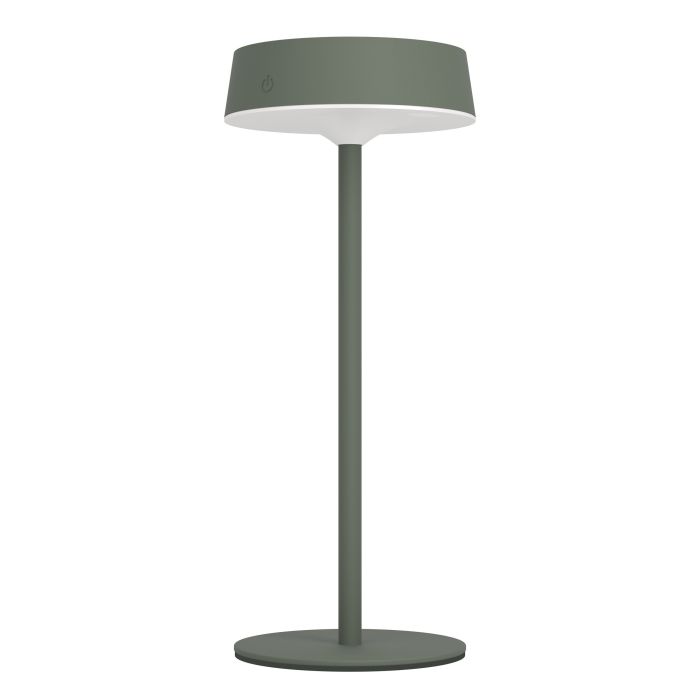 Simeri 30cm Verde lámpara solar De Eglo - Simeri es una elegante lámpara de mesa que funciona con energía solar y que combina forma y función para uso en interiores y exteriores.