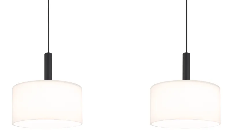 Trenton 96cm Blanco Lámpas de techo De Globo Lighting - Denna takpendel &auml;r idealisk f&ouml;r matsalar och k&ouml;k, d&auml;r den skapar en inbjudande atmosf&auml;r och ett stilrent uttryck.