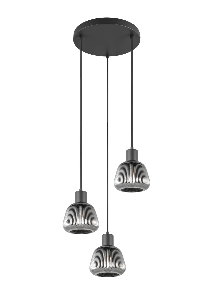 Tarifa Ø37 Gris humo Lámpas de techo De Trio Lighting - 