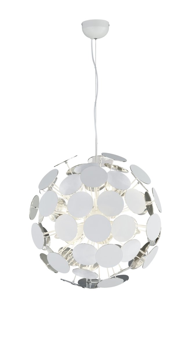 Discalgo Ø54 Blanco Lámpas de techo De Trio Lighting - Con un poco de imaginación, la lámpara puede parecerse a un diente de león y encajar perfectamente en un estilo de diseño interior creativo.
