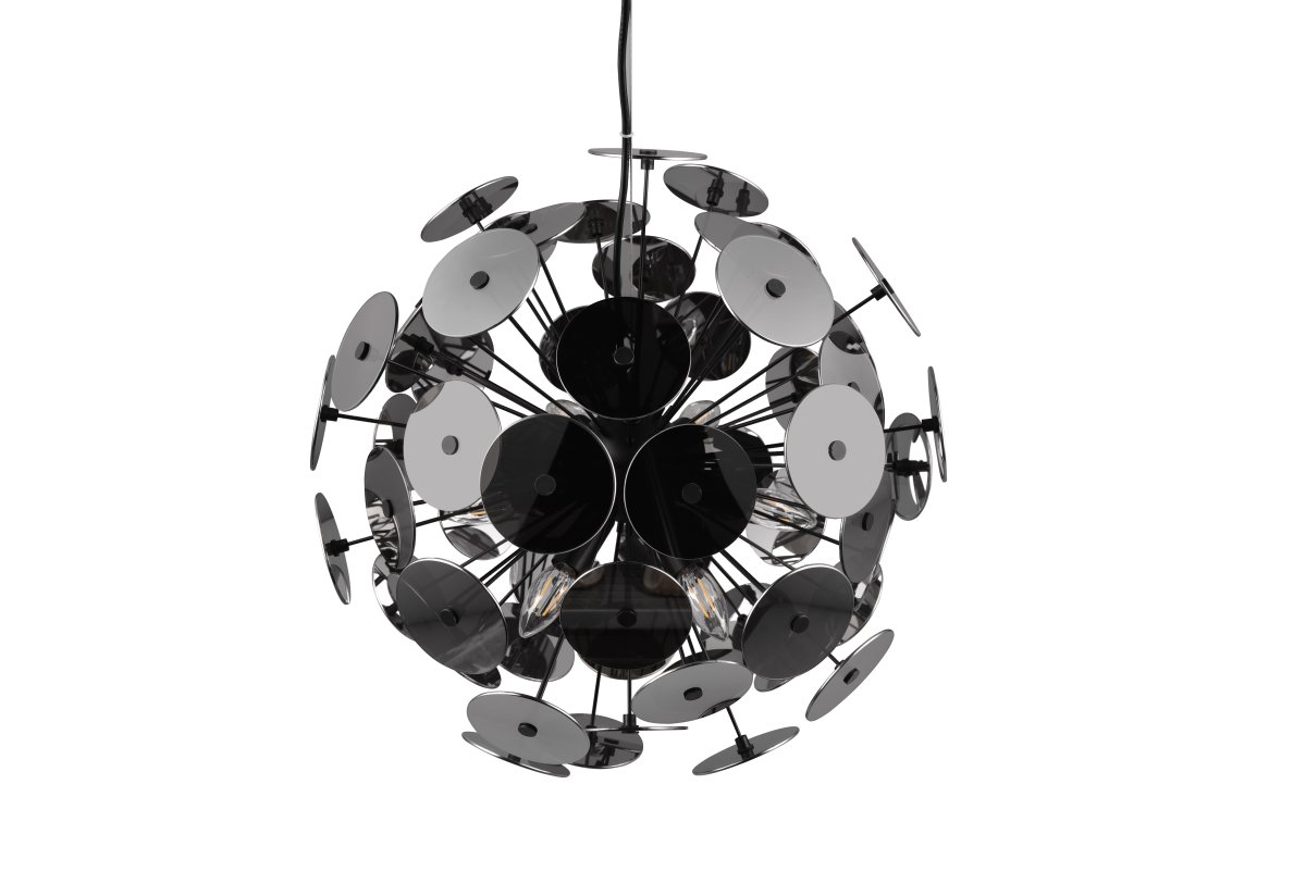 Discalgo Ø54 Negro Lámpas de techo De Trio Lighting - Con un poco de imaginación, la lámpara puede parecerse a un diente de león y encajar perfectamente en un estilo de diseño interior creativo.