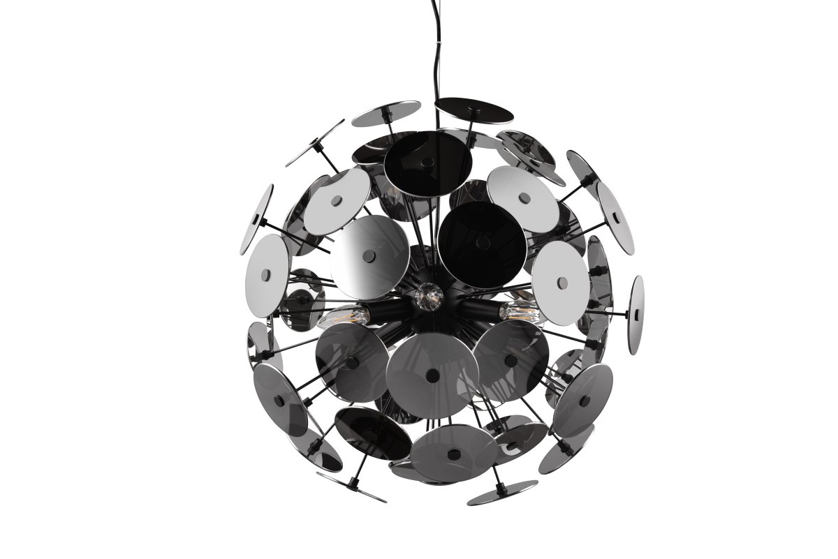 Discalgo Ø54 Negro Lámpas de techo De Trio Lighting - Con un poco de imaginación, la lámpara puede parecerse a un diente de león y encajar perfectamente en un estilo de diseño interior creativo.