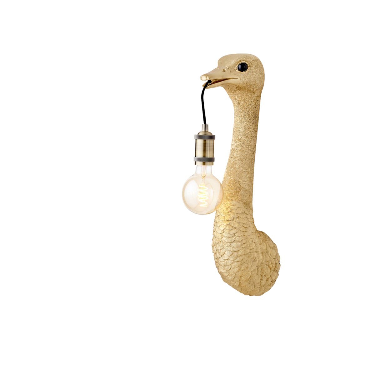 Ostrich 57cm Oro lámpara de pared De Light & Living - 