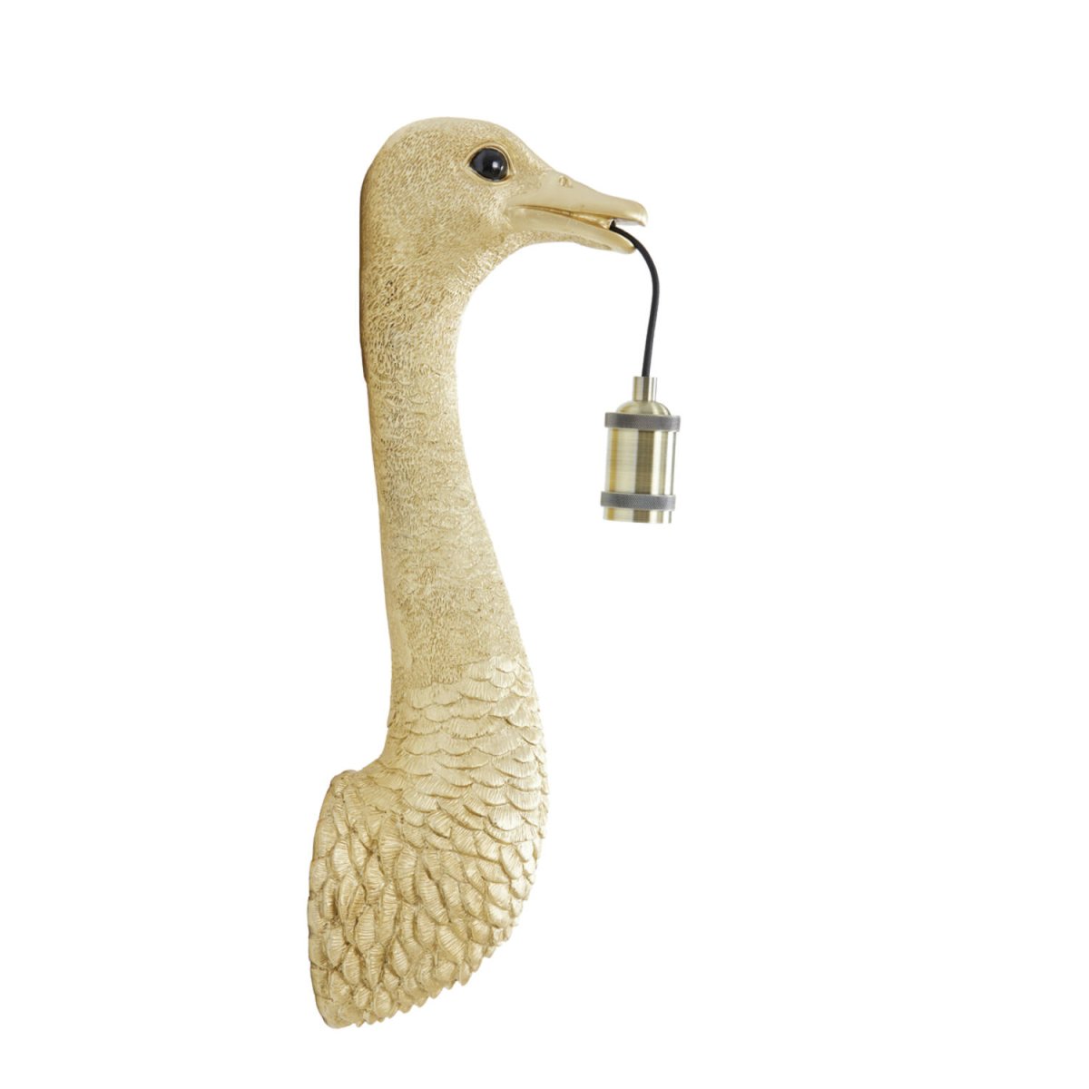 Ostrich 57cm Oro lámpara de pared De Light & Living - 