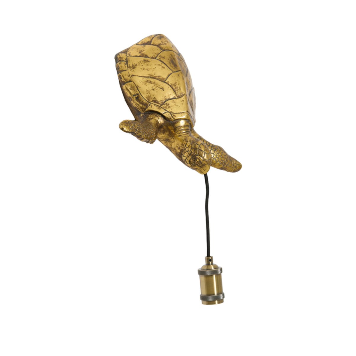 Turtle 20cm Bronce lámpara de pared De Light & Living - 