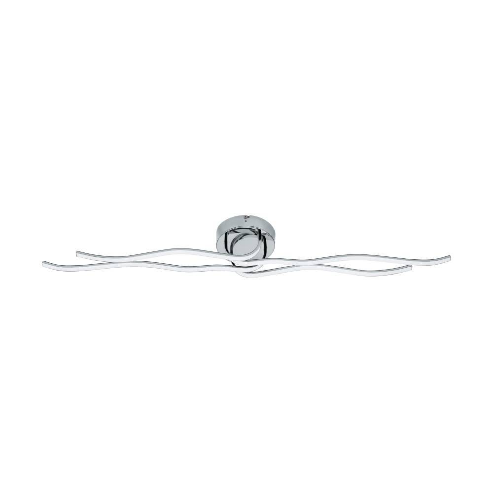 Roncade 108cm Cromo plafón De Eglo - La forma minimalista y fluida le da a la l&aacute;mpara una expresi&oacute;n elegante y sofisticada, agregando un toque de arte moderno a su hogar.