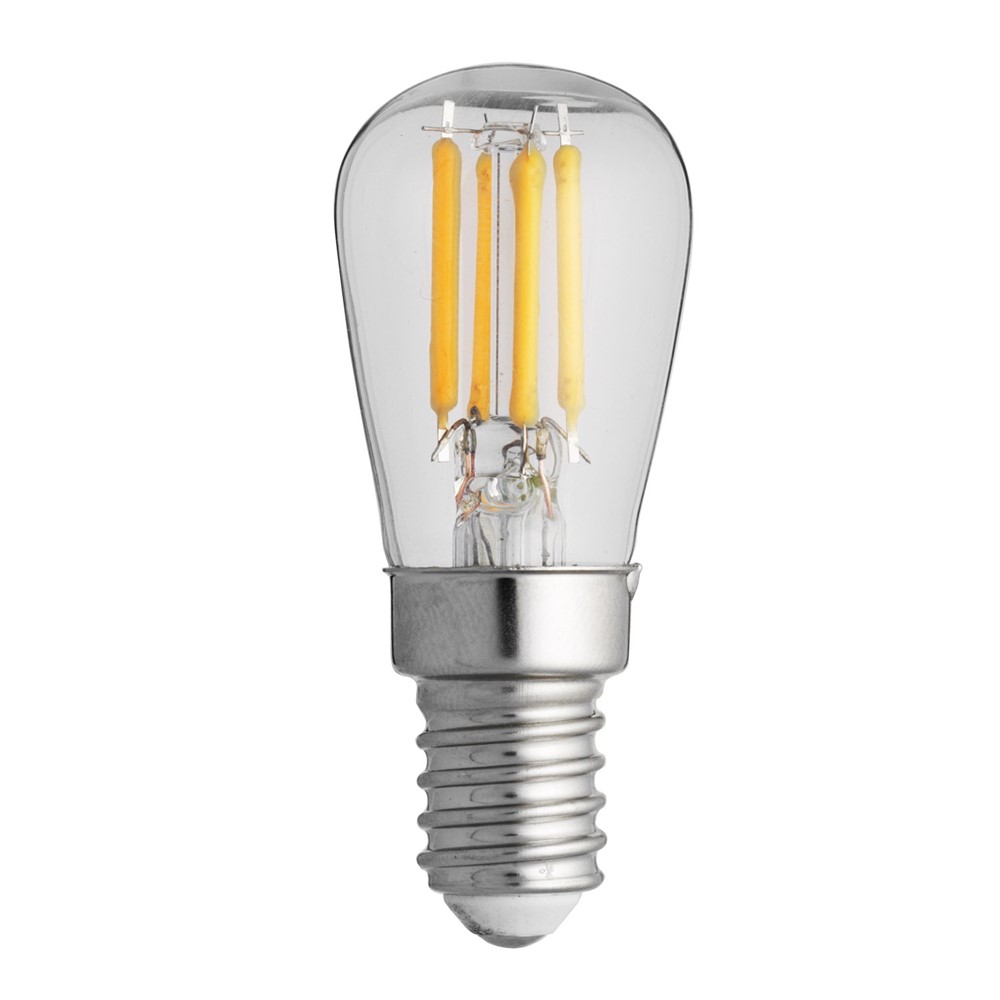 Bombilla E14 Pera 3,3W 2700K Regulable Transparente De Unison - La l&aacute;mpara es regulable y tiene un &iacute;ndice de reproducci&oacute;n crom&aacute;tica (IRC) de m&aacute;s de 90, lo que significa que proporciona una reproducci&oacute;n del color muy buena y natural en la habitaci&oacute;n.