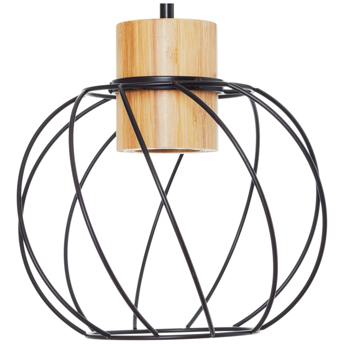 Mallow Ø20 Negro mate lámpara de pared De Brilliant - La lámpara de pared Mallow tiene un diseño industrial que combina metal y bambú para crear una sensación natural.