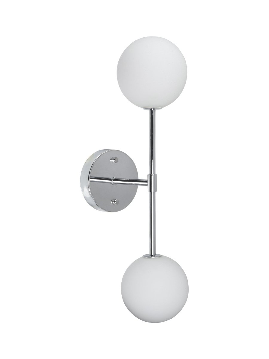 Sigma 50cm Cromo lámpara de baño De PR Home - Dado que la pantalla de vidrio est&aacute; hecha a mano, ocasionalmente puede haber burbujas de aire en el vidrio y puede haber irregularidades en el espesor del vidrio en toda la superficie del vidrio.