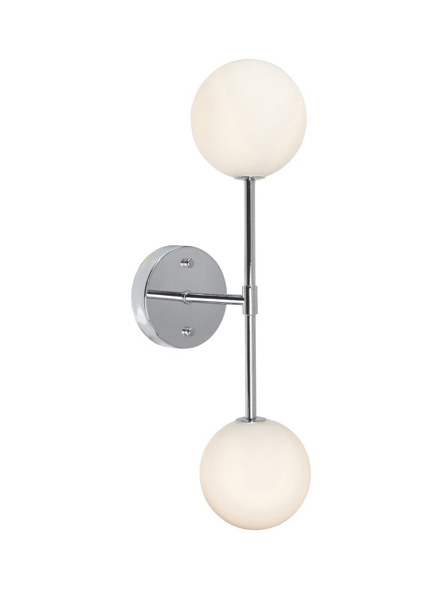 Sigma 50cm Cromo lámpara de baño De PR Home - Dado que la pantalla de vidrio est&aacute; hecha a mano, ocasionalmente puede haber burbujas de aire en el vidrio y puede haber irregularidades en el espesor del vidrio en toda la superficie del vidrio.