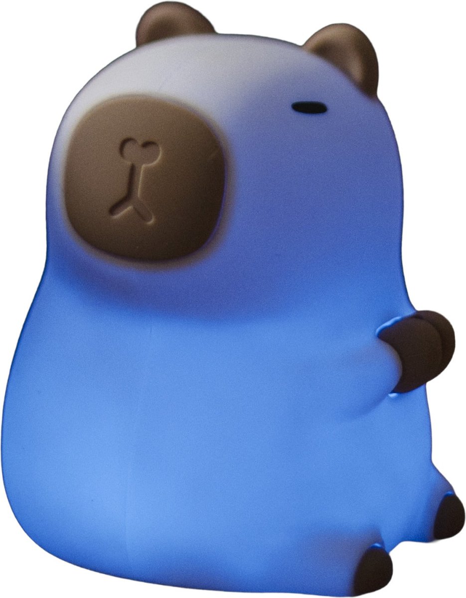 Capybara Blanco lámpara infantil De Star Trading - En el modo de luz de color, la l&aacute;mpara pasa autom&aacute;ticamente al modo de espera despu&eacute;s de 30 minutos.