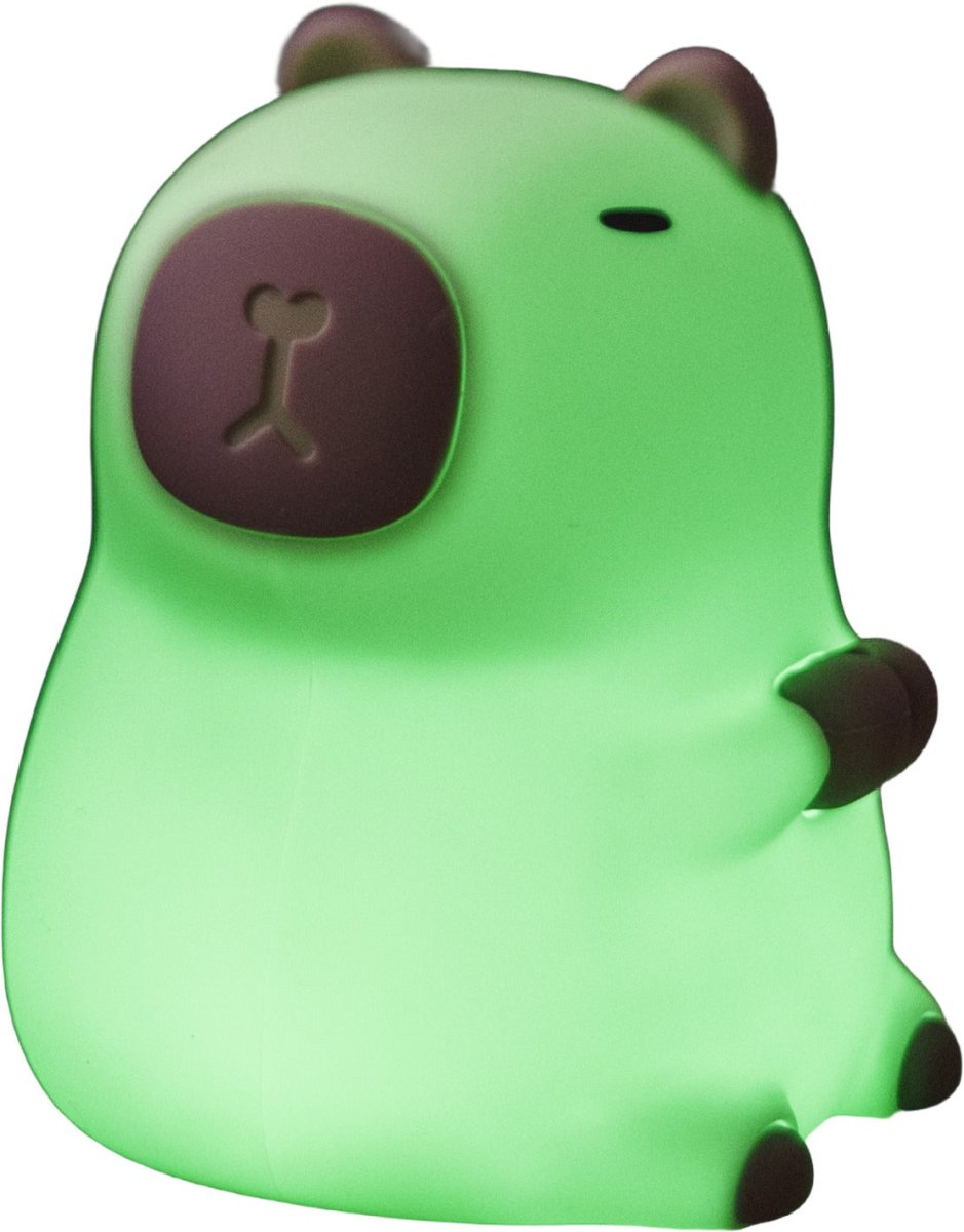 Capybara Blanco lámpara infantil De Star Trading - En el modo de luz de color, la l&aacute;mpara pasa autom&aacute;ticamente al modo de espera despu&eacute;s de 30 minutos.