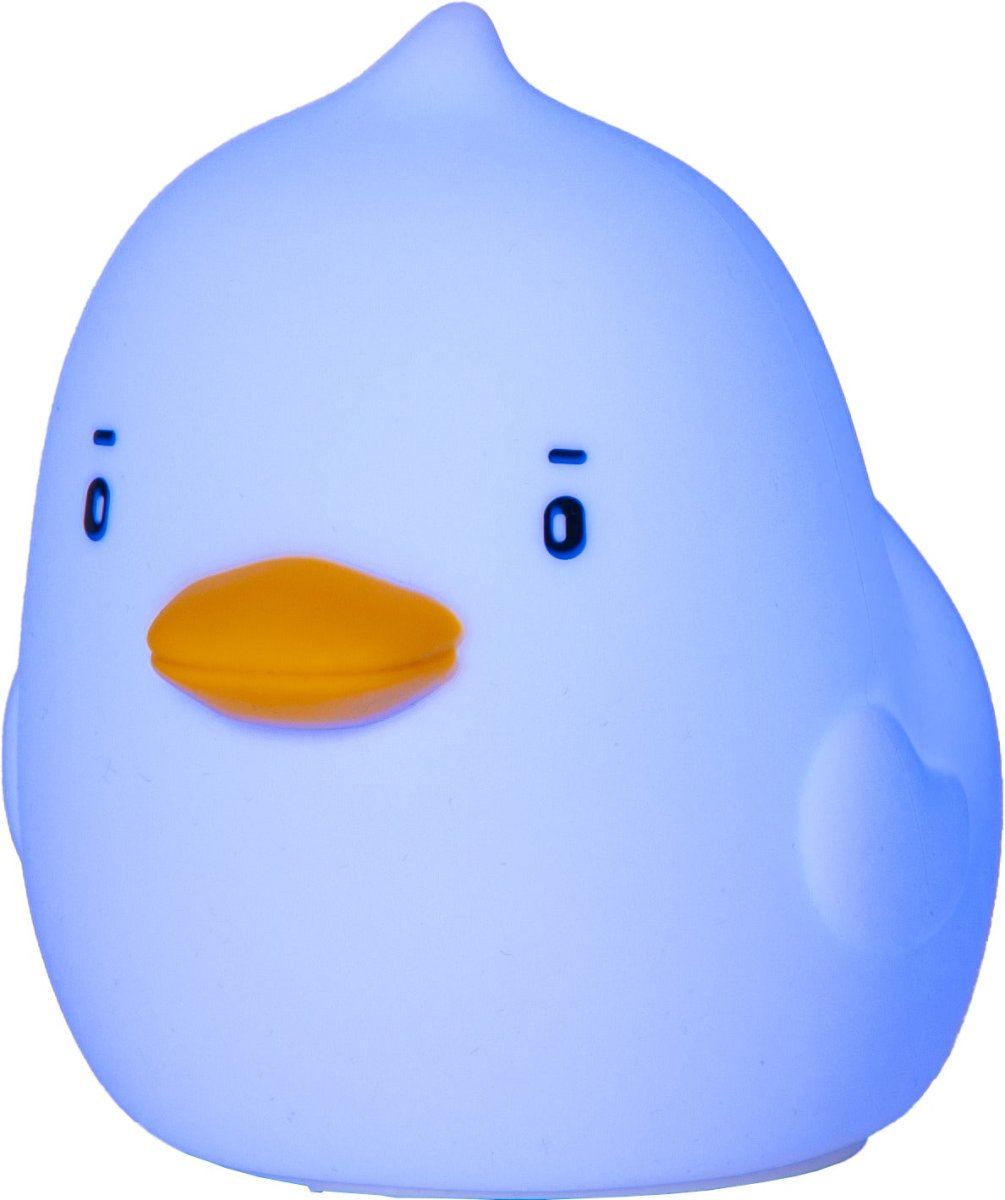 Duck Blanco lámpara infantil De Star Trading - La encantadora lámpara de noche con forma de pato emite una luz suave y agradable.