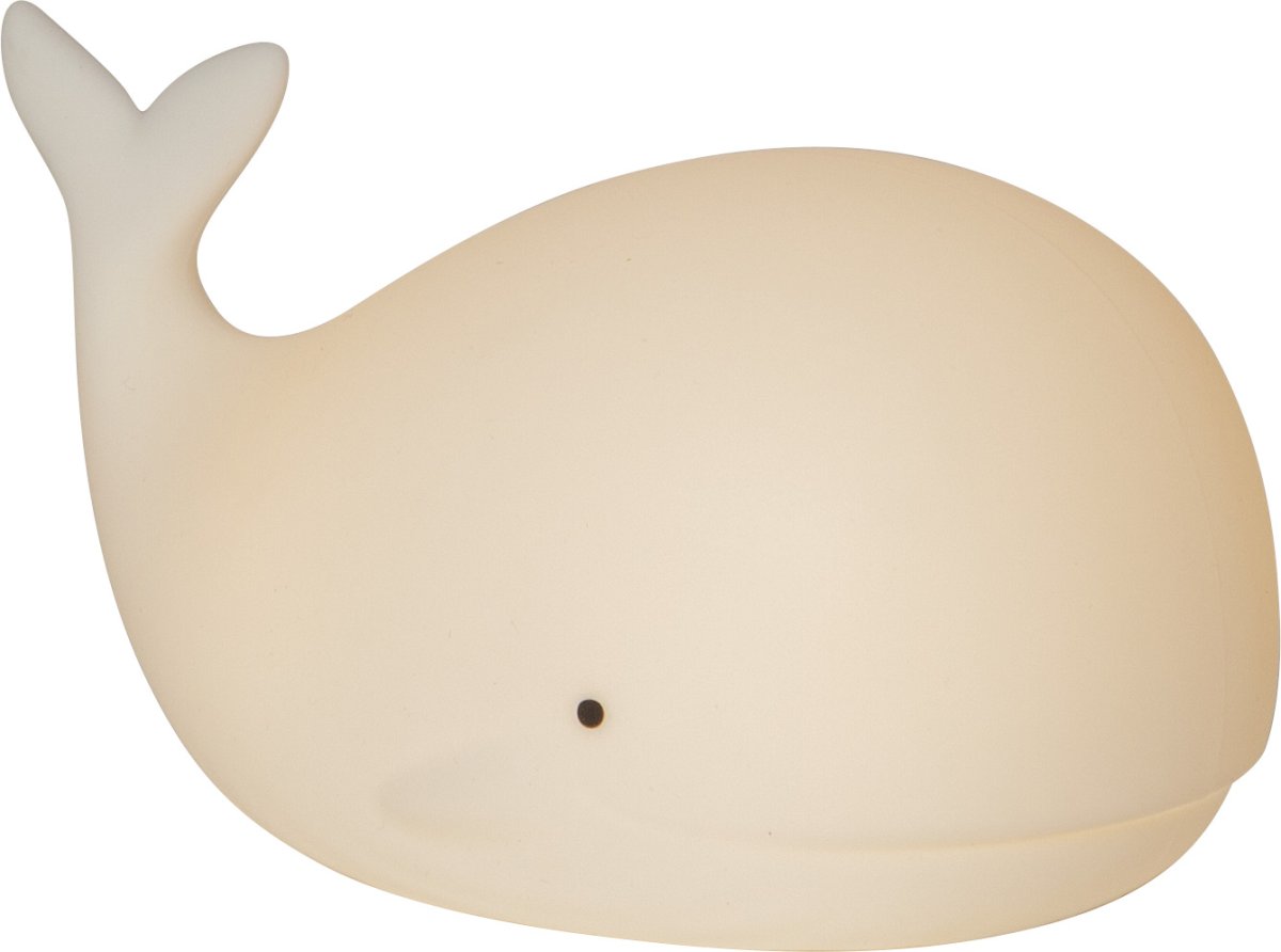 Whale Blanco lámpara infantil De Star Trading - Luz nocturna de ballena, alimentada por 3 pilas AAA.
