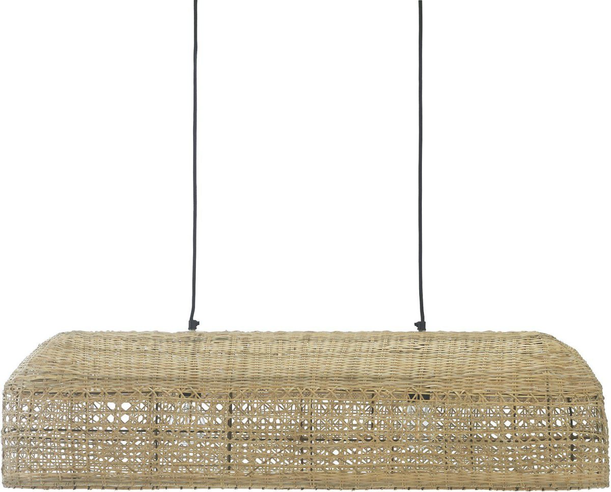 Wickham 100cm Naturaleza Lámpas de techo De PR Home - El soporte de techo mide 50 cm de ancho, 10 cm de profundidad y 3 cm de alto.