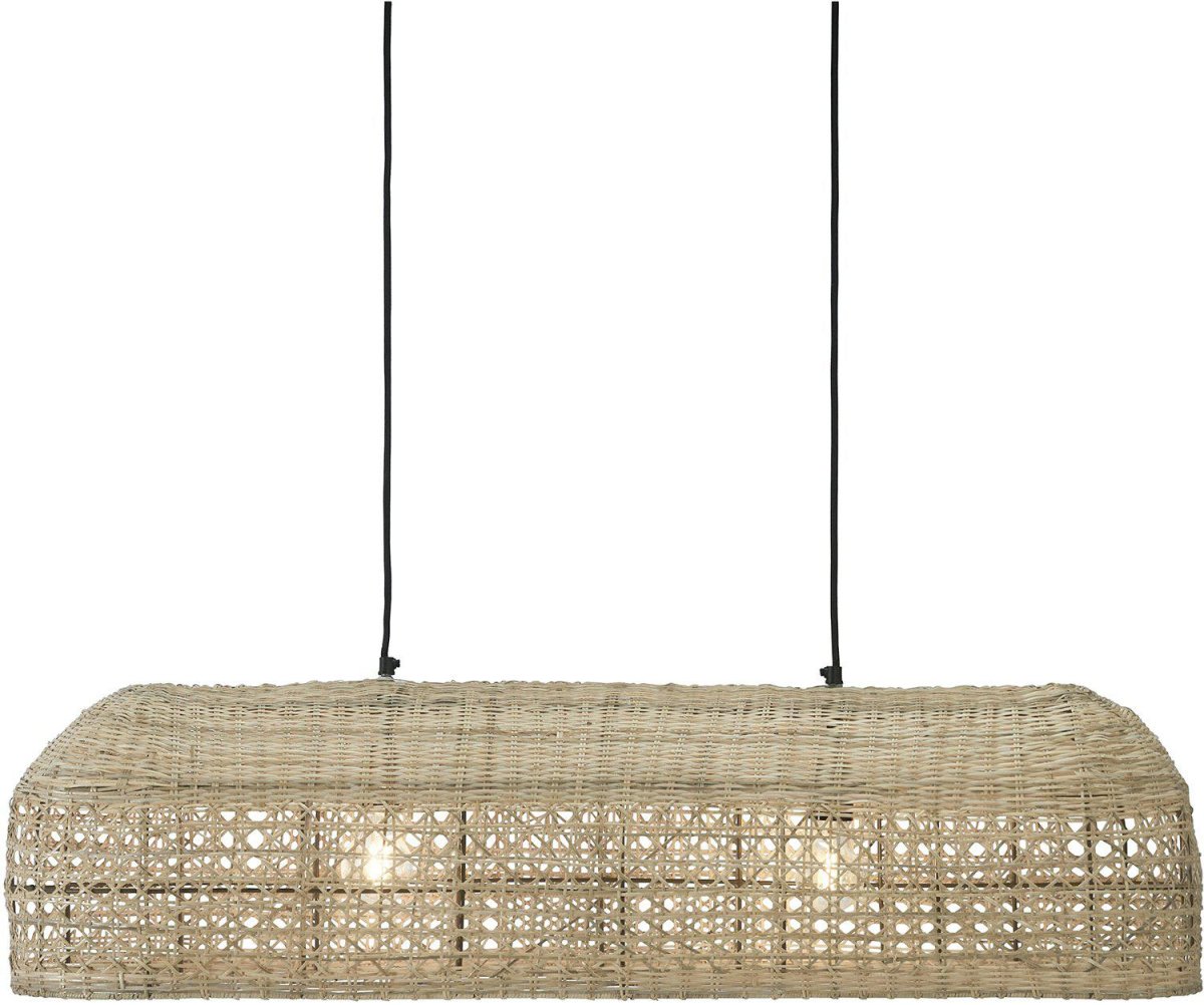 Wickham 100cm Naturaleza Lámpas de techo De PR Home - El soporte de techo mide 50 cm de ancho, 10 cm de profundidad y 3 cm de alto.