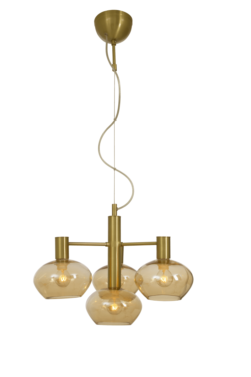 Bell Ø47 Latón mate Lámpas de techo De Aneta Lighting - Con sus elegantes detalles de latón, es un complemento perfecto sobre la mesa del comedor o en la sala de estar, donde ilumina y realza el interior.