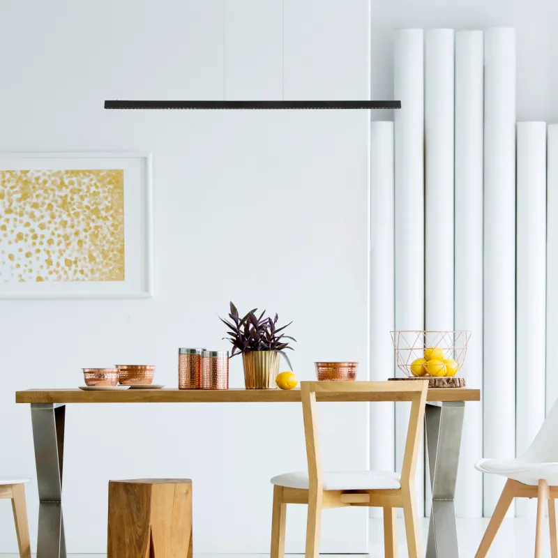 Dentsy 150cm Negro Lámpas de techo De Globo Lighting - Med den smidiga touchknappen f&ouml;r av/p&aring; och den stegl&ouml;sa touchdimmern kan du enkelt justera ljusstyrkan efter &ouml;nskem&aring;l.