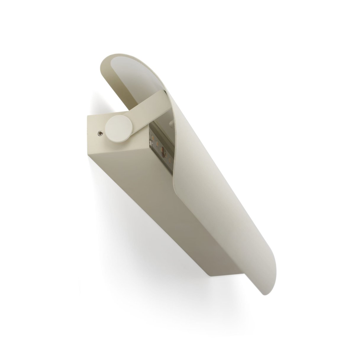 Novo 50cm Beige lámpara de pared De Faro Barcelona - Novo es una moderna l&aacute;mpara de pared en beige mate que combina elegancia y funcionalidad.