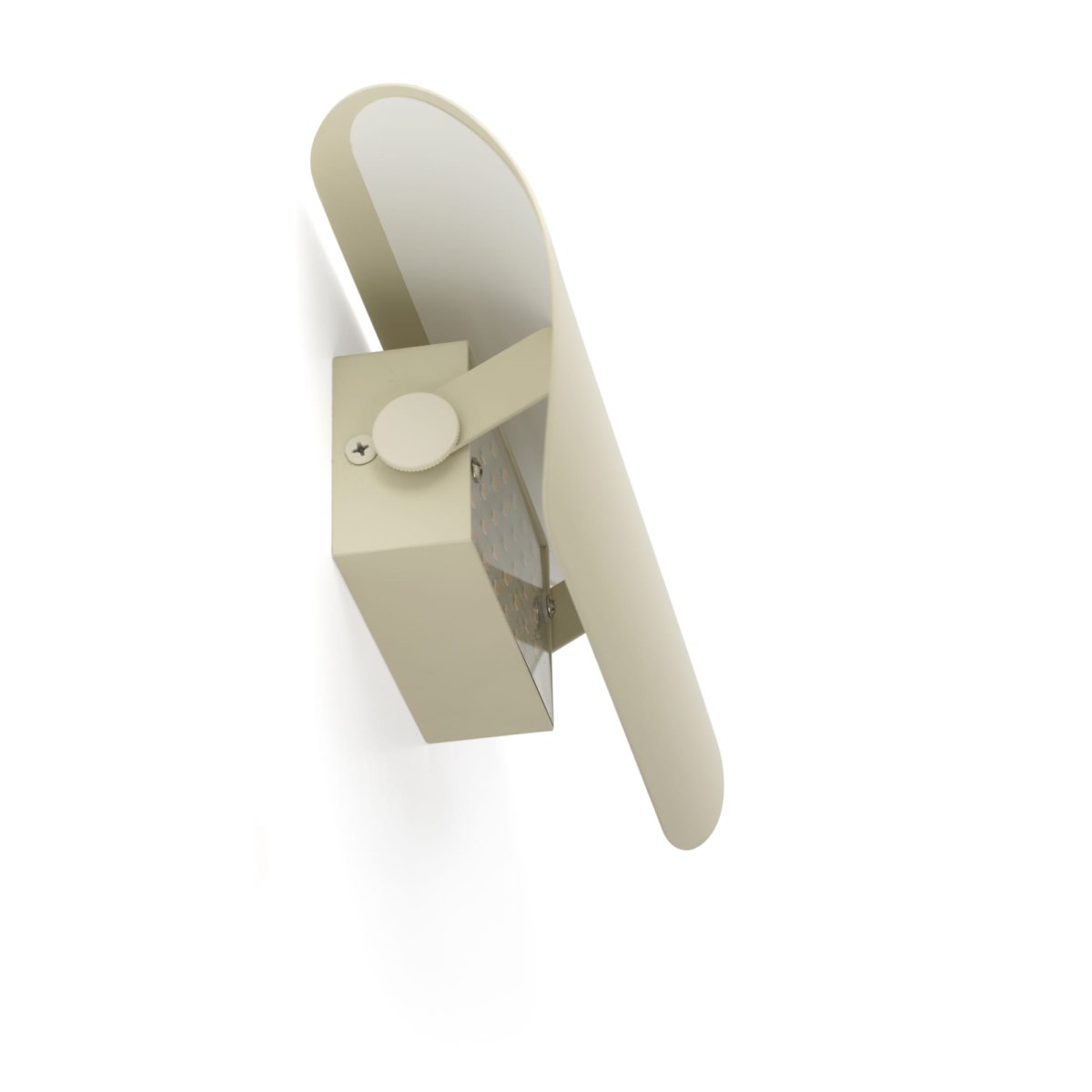 Novo 25cm Beige lámpara de pared De Faro Barcelona - Su acabado mate le confiere una apariencia suave y c&aacute;lida, ideal tanto para ambientes sobrios como elegantes.