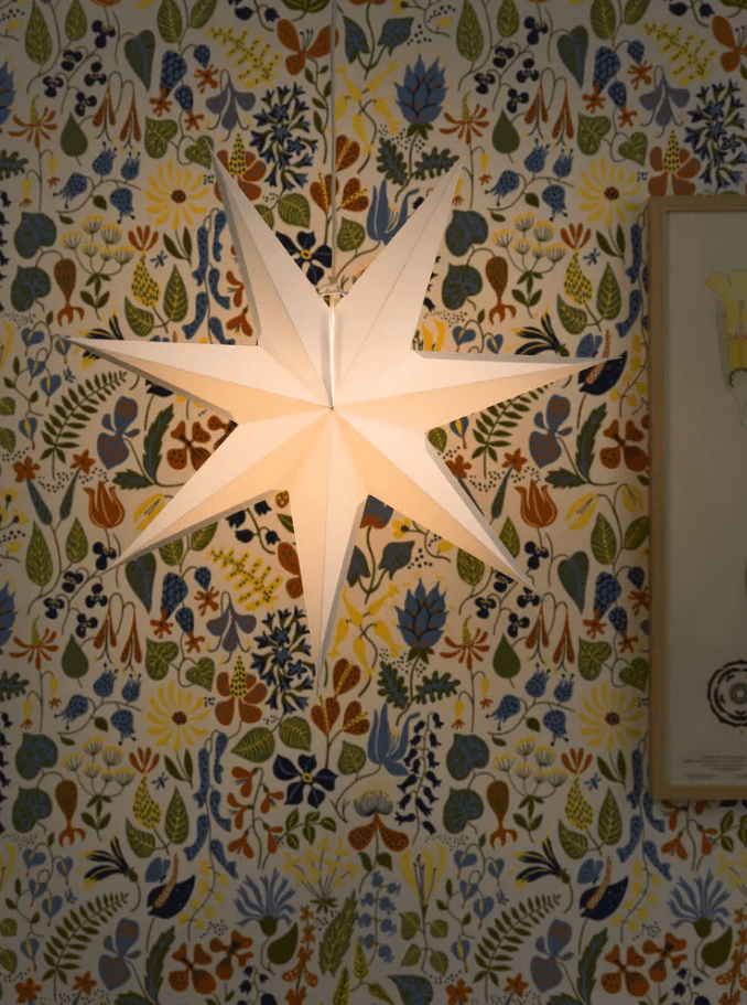 Estrella De Papel Ø60 Grisáceo De Konstsmide - Ilumina la oscuridad de diciembre con esta cl&aacute;sica estrella de papel en gris y beige.