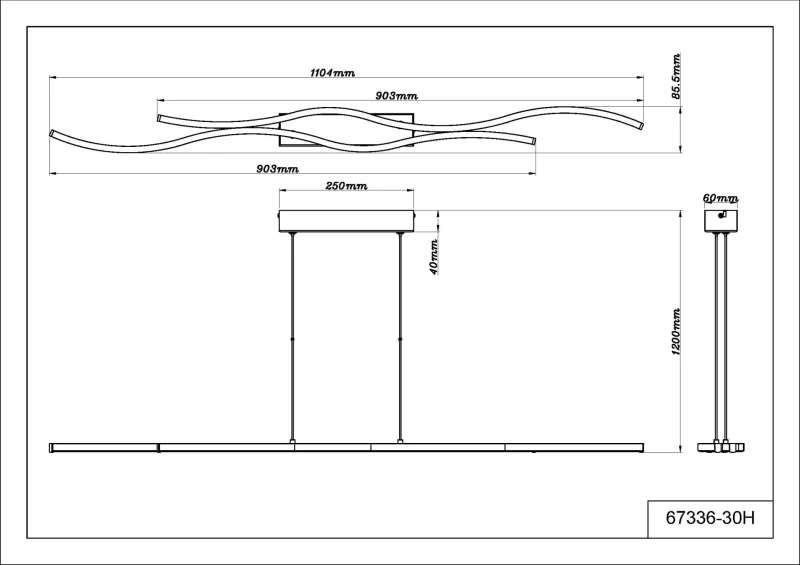 Boyd 110cm Negro Lámpas de techo De Globo Lighting - Ge ditt hem en modern touch med denna stilrena taklampa och njut av den perfekta balansen mellan design och funktion.