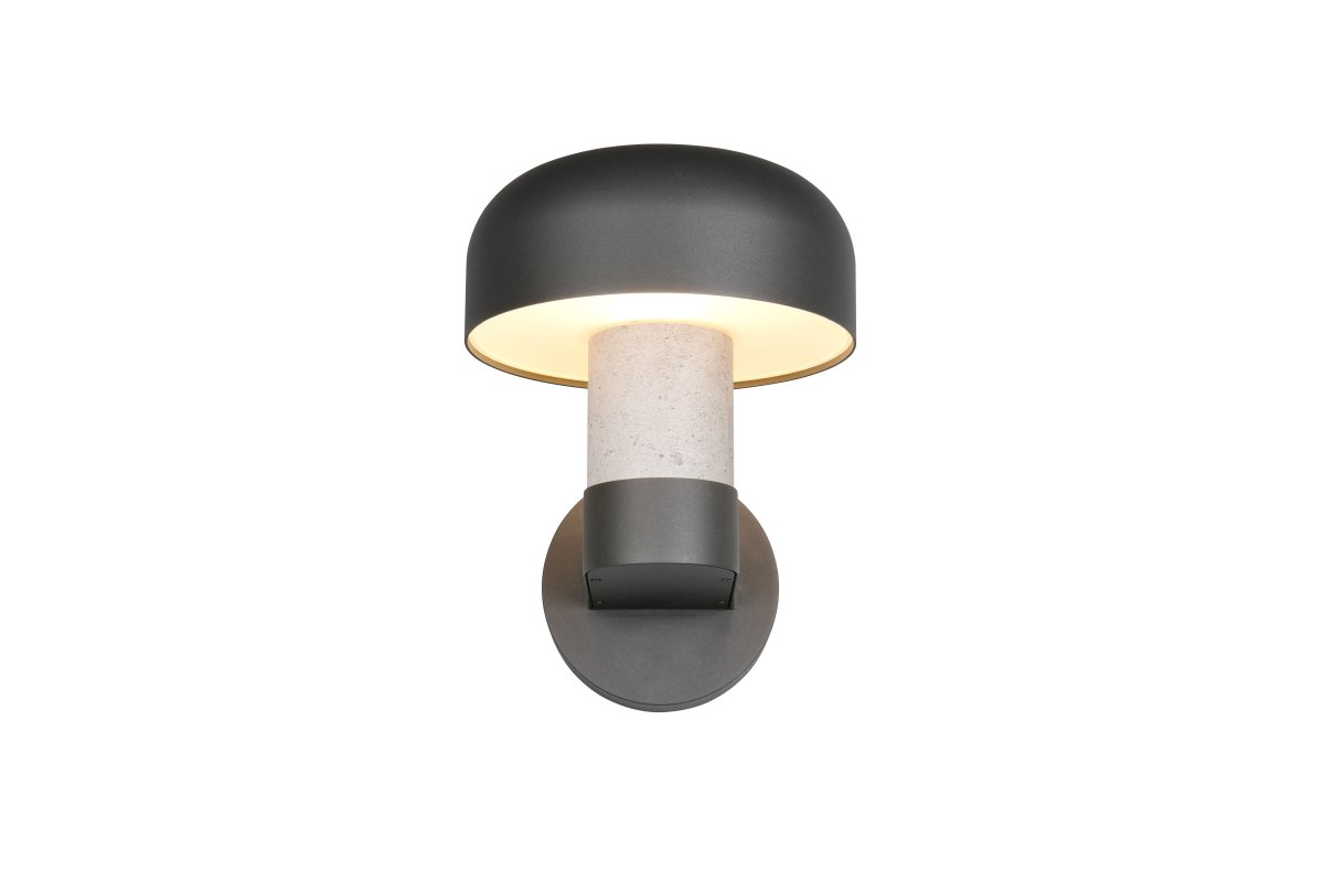 Fraser 24cm Apariencia de hormigón lámpara de exterior De Trio Lighting - El grado de protecci&oacute;n IP54 lo hace resistente a la intemperie y al viento: perfecto para el clima n&oacute;rdico.