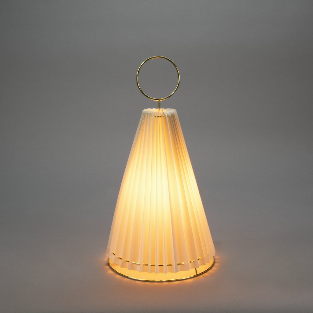 Papá Noel de papel ROJO De Konstsmide - Encantadora decoraci&oacute;n en forma de gnomo de papel: &iexcl;36 cm de alto y llena de esp&iacute;ritu navide&ntilde;o!