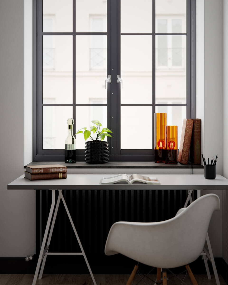 Flake 40cm Ámbar lámpara de mesa De By Rydéns - Con su elegante vidrio cil&iacute;ndrico y disponibilidad en colores de moda como &aacute;mbar oscuro, blanco y verde, Flake es la l&aacute;mpara perfecta para aportar estilo y atm&oacute;sfera a tu hogar.