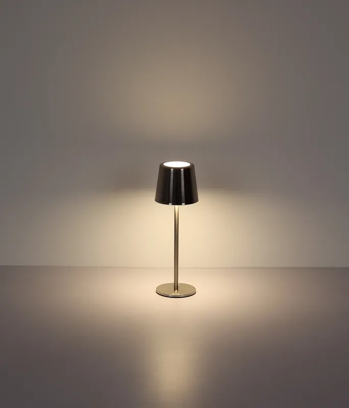 Vancouver 28cm Níquel portátil De Globo Lighting - El tiempo de carga es de aproximadamente 4 horas, con una duración de luz de hasta 6 horas.