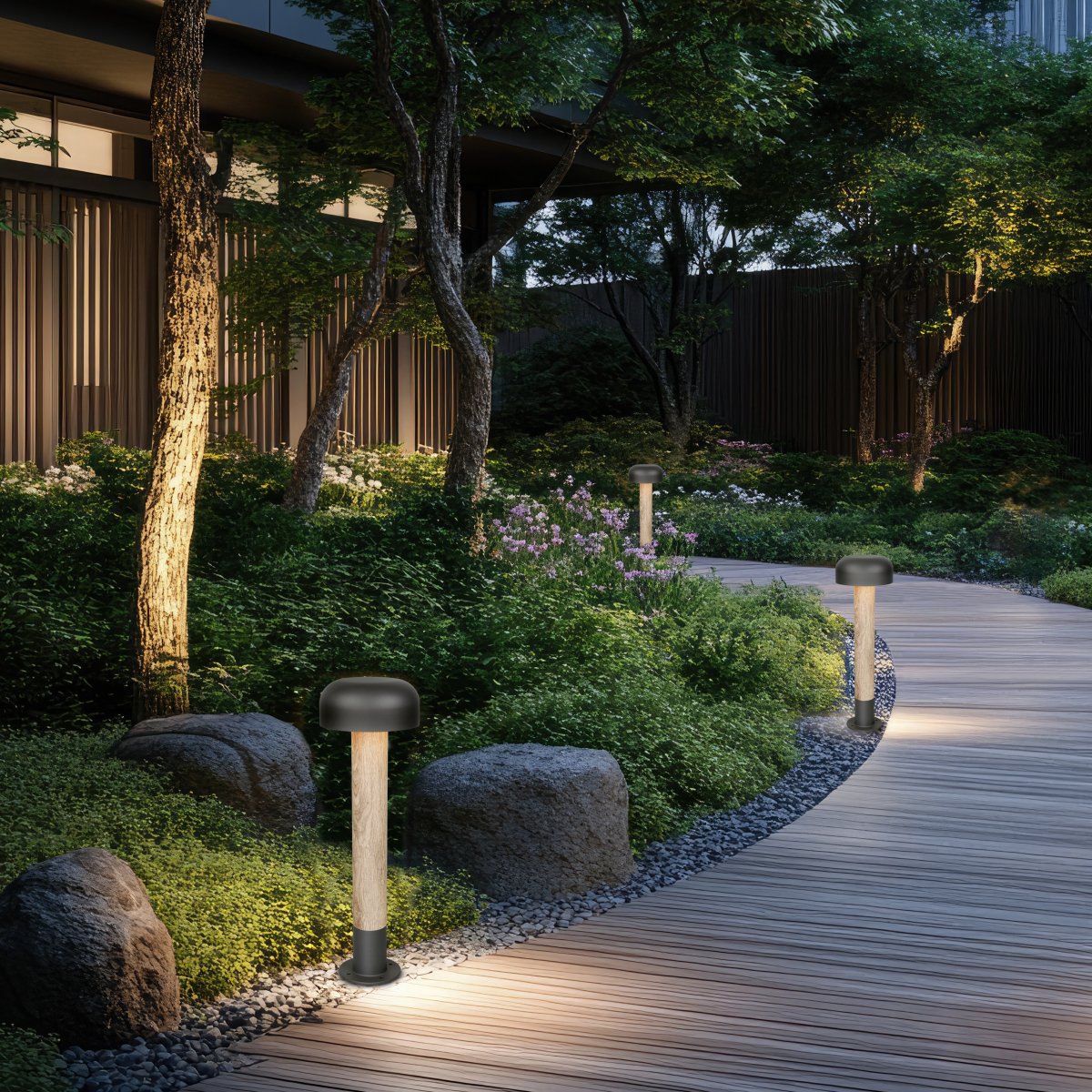 Fraser 54cm Apariencia de hormigón balizas De Trio Lighting - El grado de protecci&oacute;n IP54 lo hace resistente a la intemperie y al viento: perfecto para el clima n&oacute;rdico.