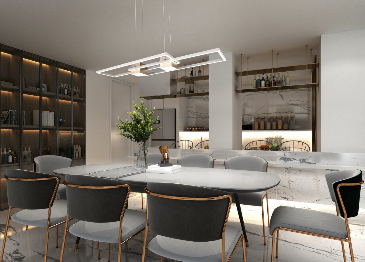 Albany 100cm Café Lámpas de techo De Trio Lighting - 