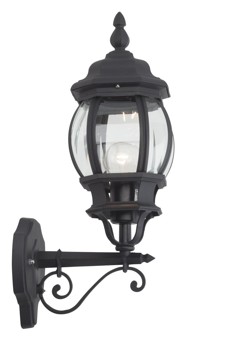 Istria Negro lámpara de exterior De Brilliant - El cl&aacute;sico aplique de exterior Istria proporciona luz decorativa y mayor seguridad en la entrada o a lo largo de la fachada.