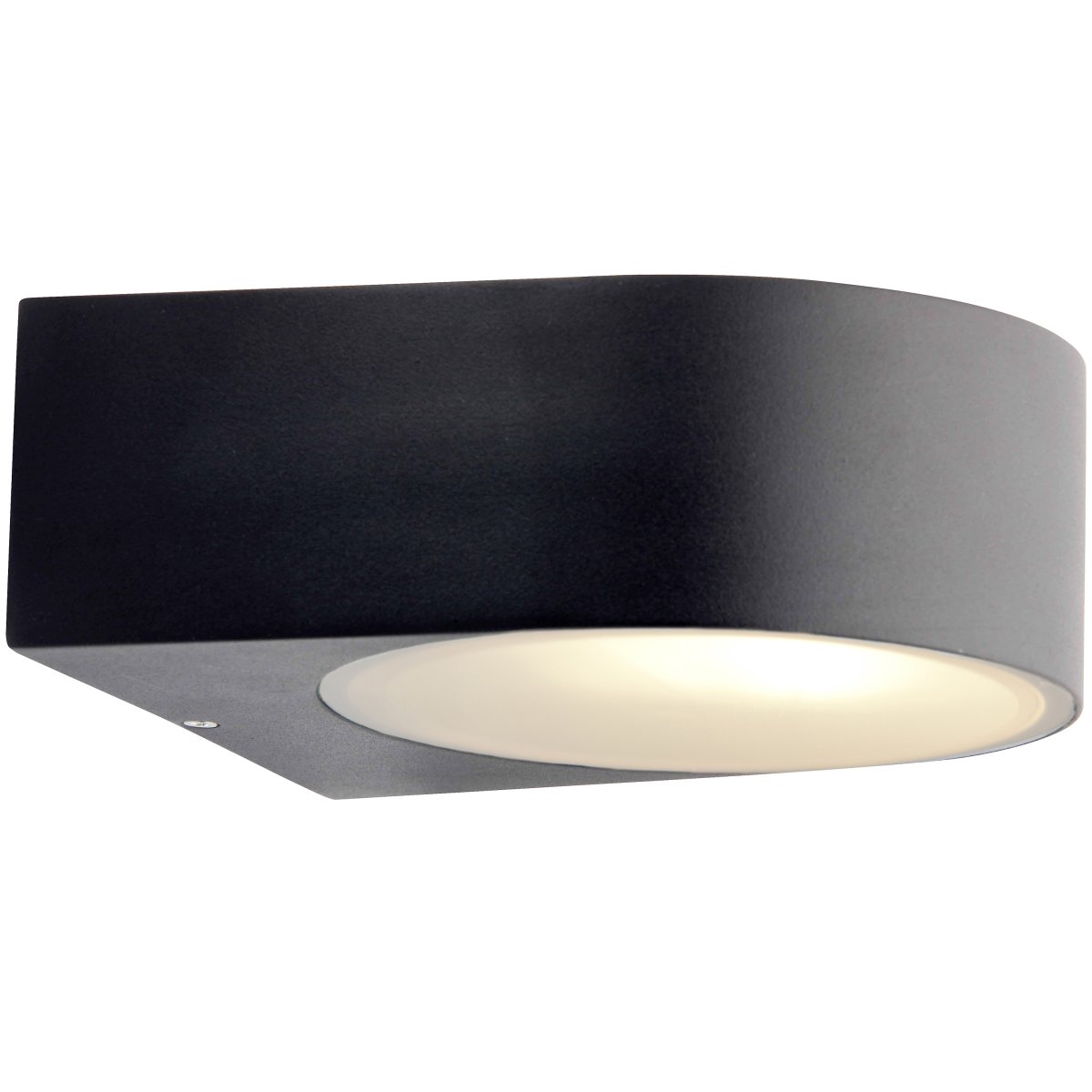 Tyler Negro lámpara de exterior De Brilliant - La lámpara de pared para exterior Tyler está diseñada para crear una iluminación decorativa y transformar cualquier pared de la casa en una elegante instalación de iluminación.