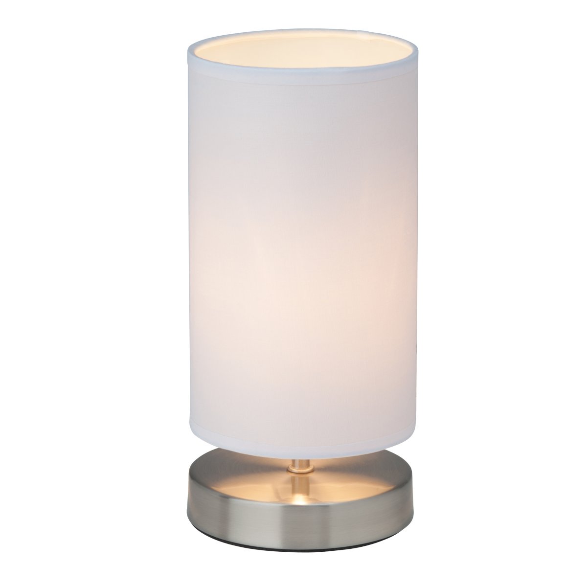 Clarie 25cm Cromo lámpara de mesa De Brilliant - La lámpara cuenta con un cómodo interruptor de corriente media y una longitud de cable de 1,5 m.