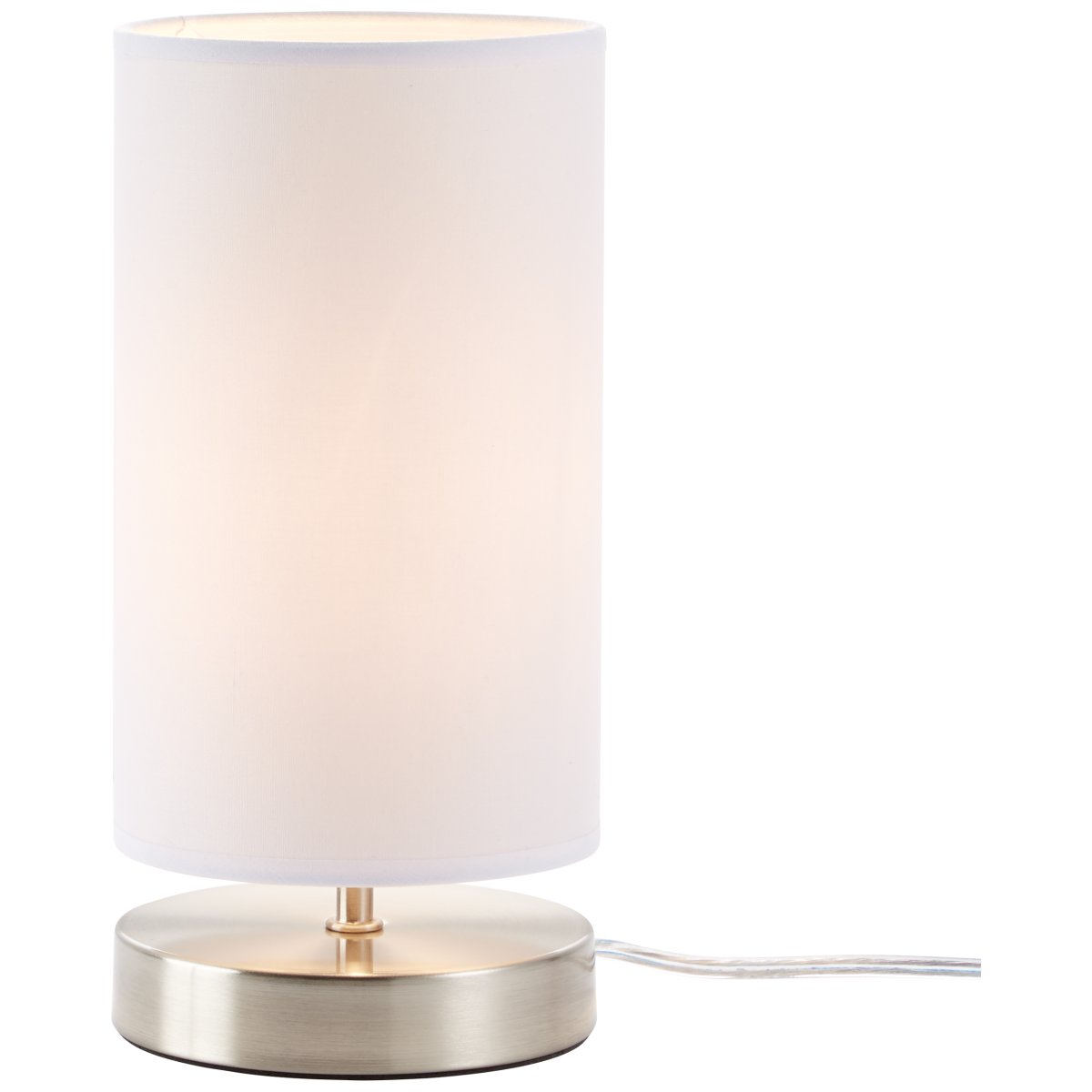 Clarie 25cm Cromo lámpara de mesa De Brilliant - La lámpara cuenta con un cómodo interruptor de corriente media y una longitud de cable de 1,5 m.