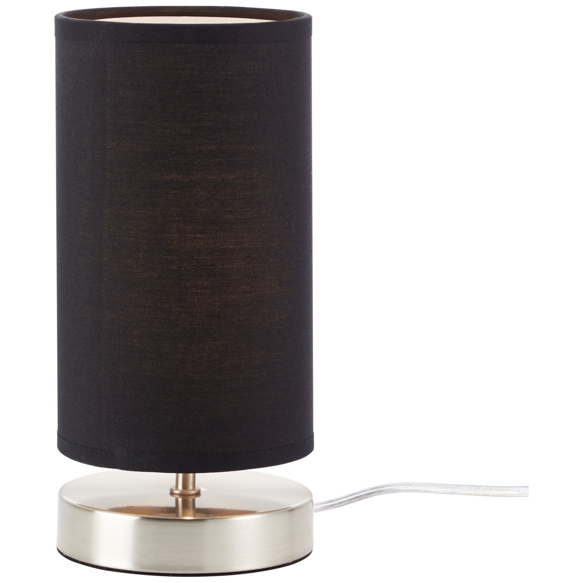 Clarie 25cm Cromo lámpara de mesa De Brilliant - La l&aacute;mpara cuenta con un c&oacute;modo interruptor de corriente media y una longitud de cable de 1,5 m.