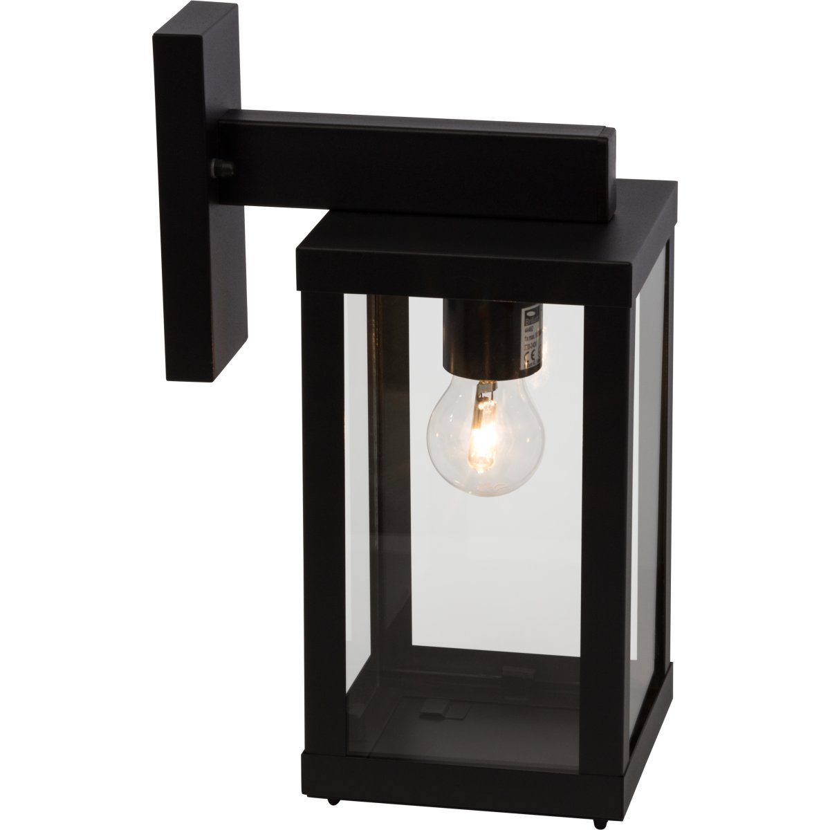 Gaia Negro lámpara de exterior De Brilliant - La l&aacute;mpara de pared exterior Gaia es ideal para una iluminaci&oacute;n funcional y atmosf&eacute;rica de su puerta de entrada o fachada.