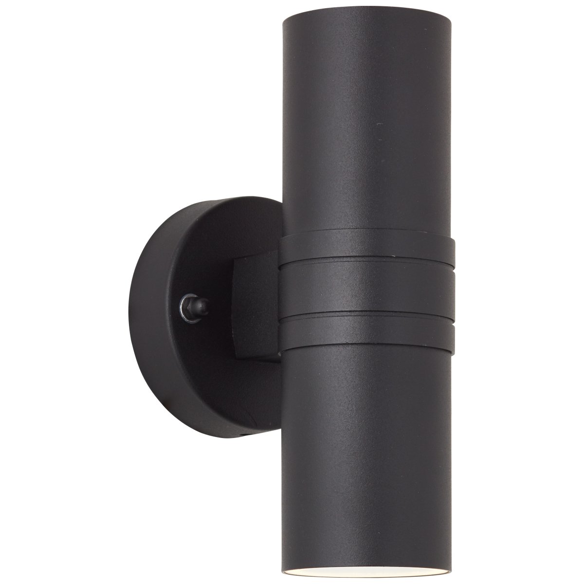Hanni Negro lámpara de exterior De Brilliant - El aplique de pared Hanni es perfecto para la iluminación decorativa y transforma cualquier fachada en una obra de arte de luces y sombras.