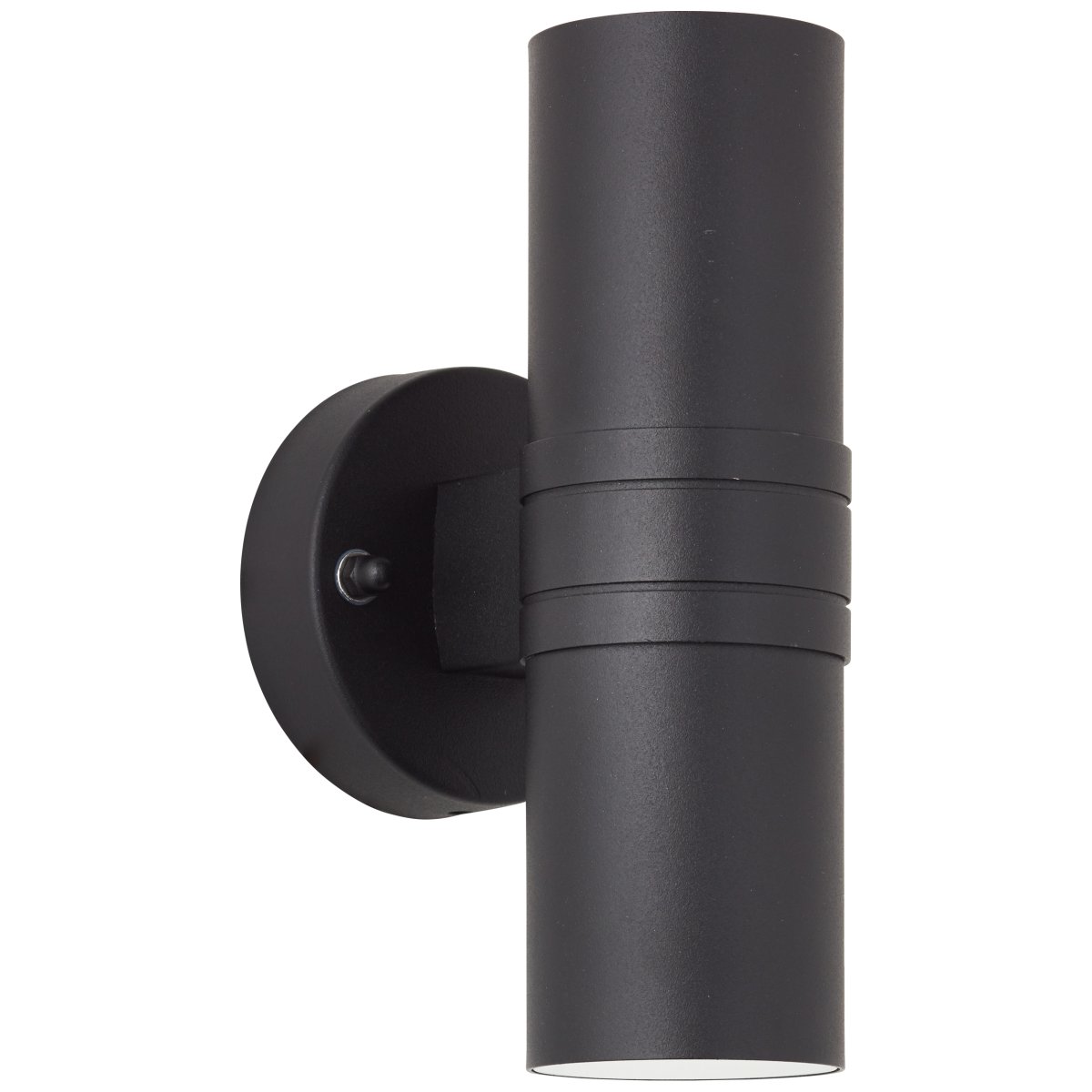 Hanni Negro lámpara de exterior De Brilliant - El aplique de pared Hanni es perfecto para la iluminación decorativa y transforma cualquier fachada en una obra de arte de luces y sombras.