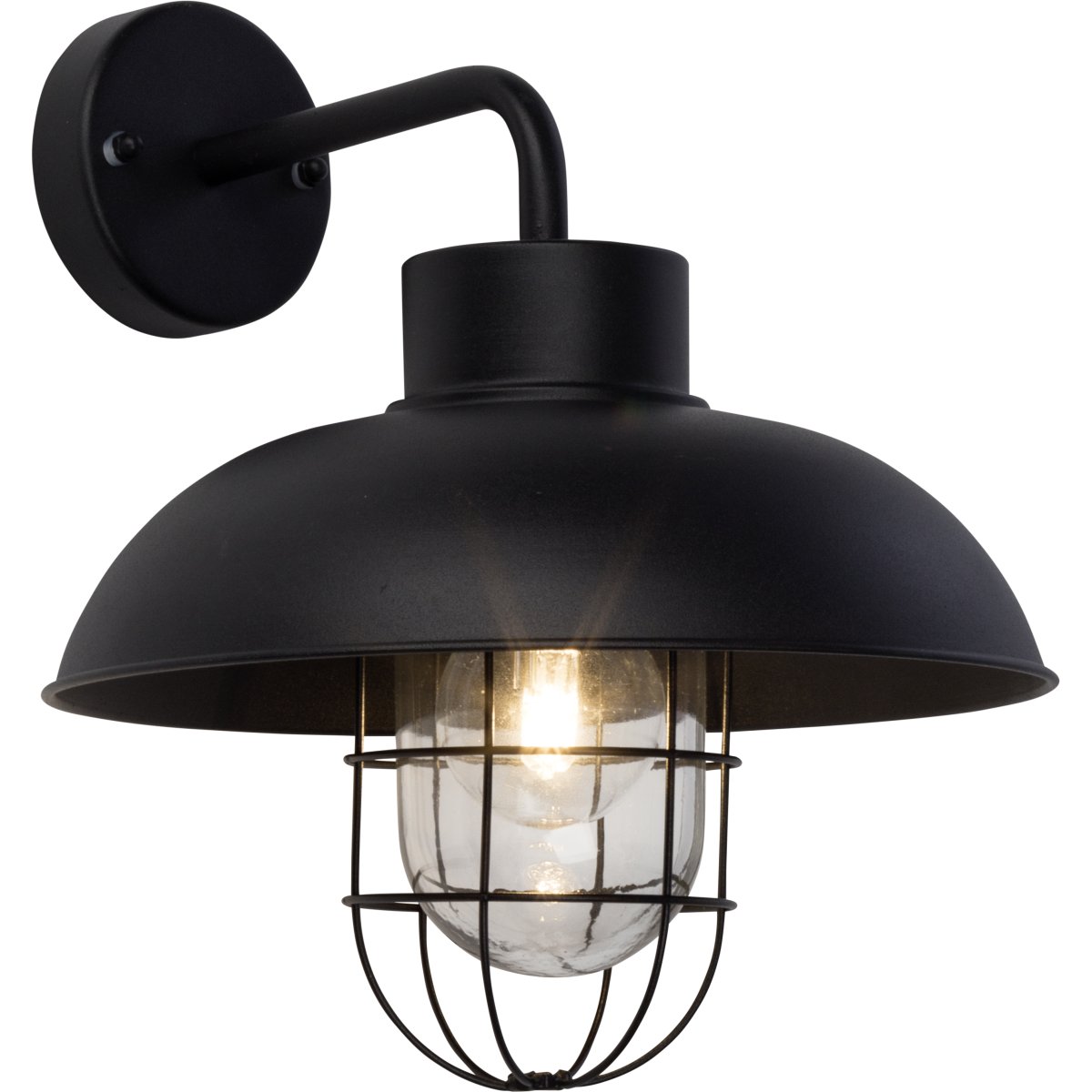 Imagen ampliada de Portland Negro lámpara de exterior De Brilliant - El aplique de pared Portland es perfecto para iluminar la puerta de entrada o del patio y brindar seguridad en la oscuridad.