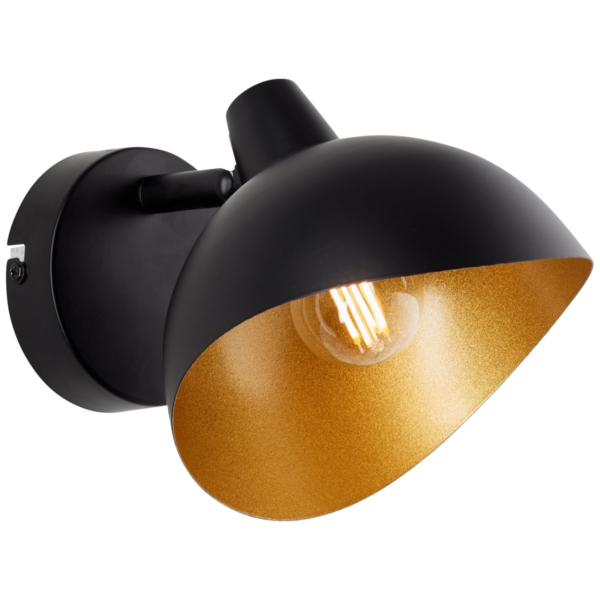 Layton Ø15 Negro mate lámpara de pared De Brilliant - Este foco es perfecto para soluciones de iluminación flexibles donde la dirección de la luz se puede ajustar fácilmente utilizando el cabezal giratorio.