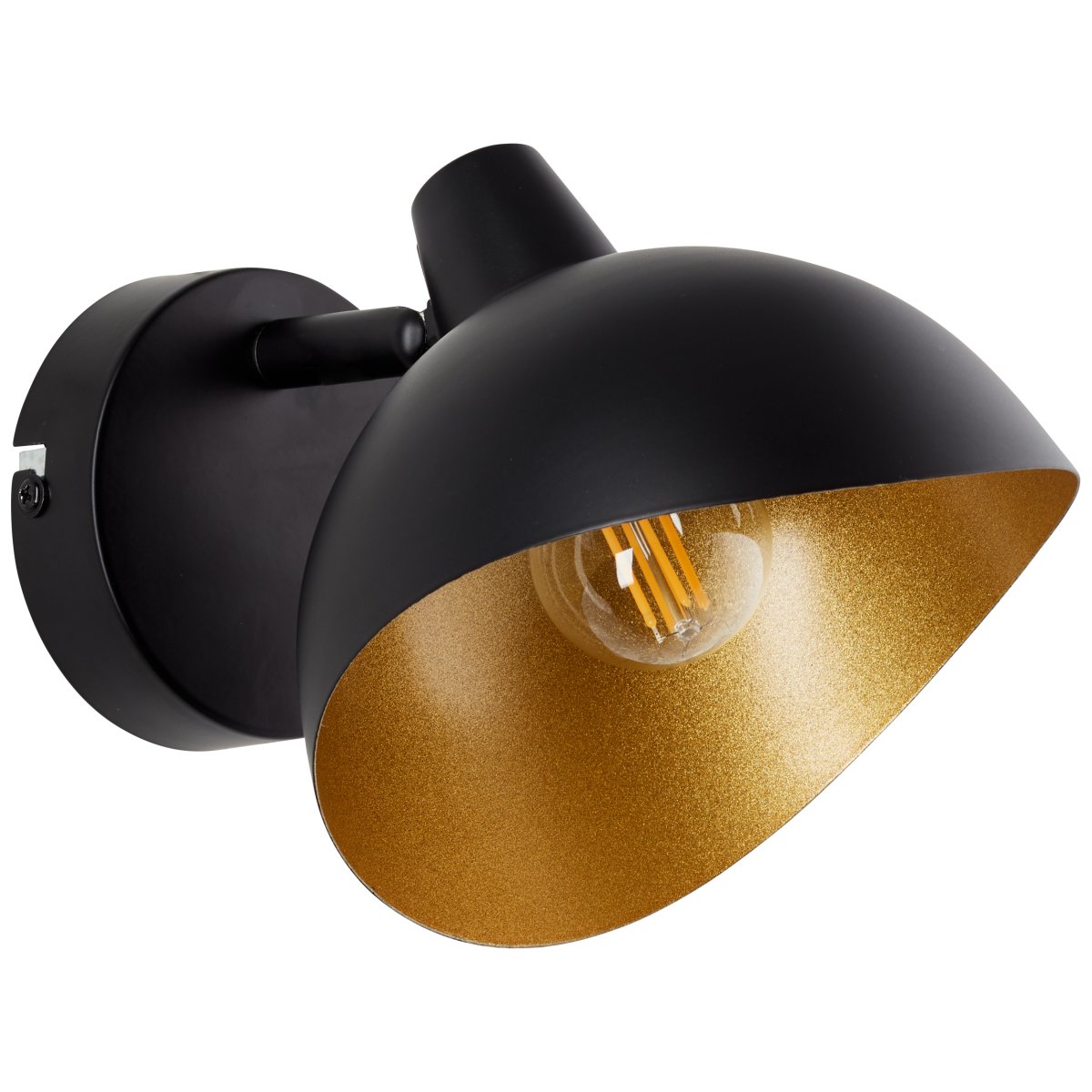 Layton Ø15 Negro mate lámpara de pared De Brilliant - Este foco es perfecto para soluciones de iluminación flexibles donde la dirección de la luz se puede ajustar fácilmente utilizando el cabezal giratorio.