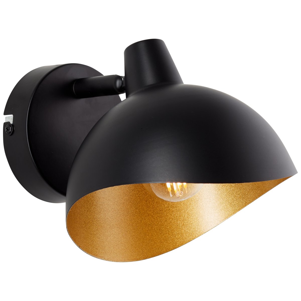 Layton Ø15 Negro mate lámpara de pared De Brilliant - Este foco es perfecto para soluciones de iluminación flexibles donde la dirección de la luz se puede ajustar fácilmente utilizando el cabezal giratorio.