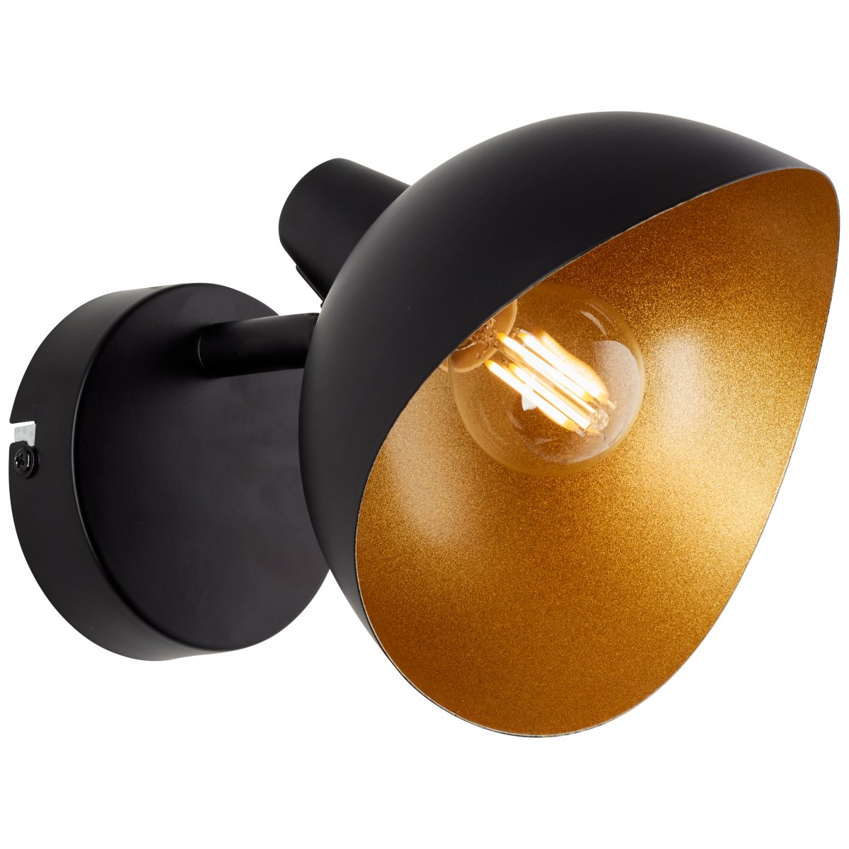 Layton Ø15 Negro mate lámpara de pared De Brilliant - Este foco es perfecto para soluciones de iluminación flexibles donde la dirección de la luz se puede ajustar fácilmente utilizando el cabezal giratorio.