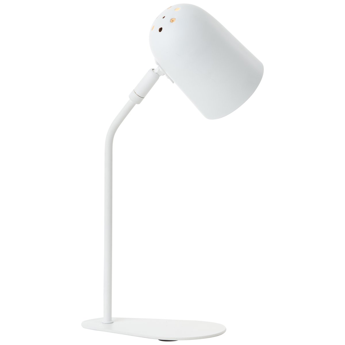 Tong 38cm Blanco mate lámpara de escritorio De Brilliant - El cabezal giratorio permite ajustar f&aacute;cilmente la direcci&oacute;n de la luz para secar &aacute;reas incluso m&aacute;s grandes o en &aacute;ngulo y evitar rincones oscuros.